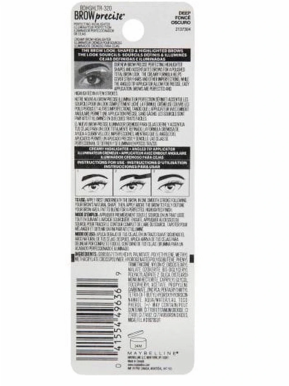 Maybelline in DEEP Brow Precise Creamy Highlighter
